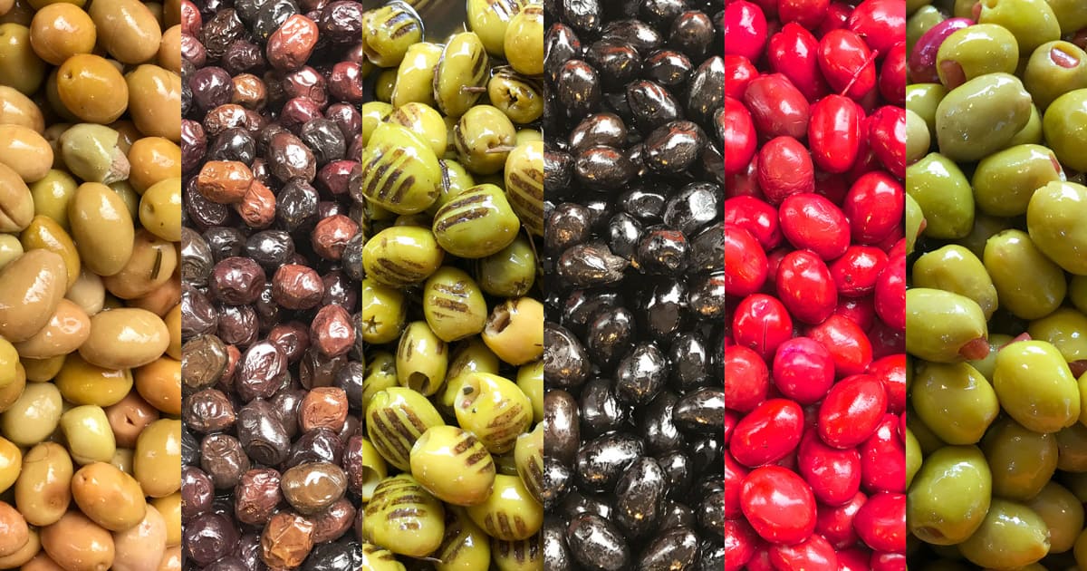 Different types of Olives