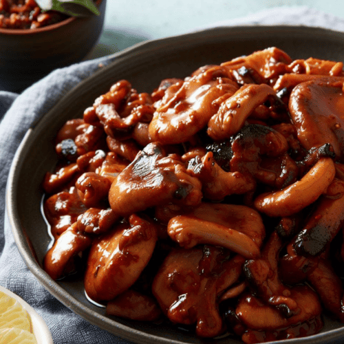 Sweet And Spicy Gochujang Mushrooms